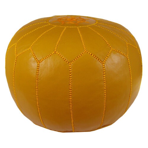 Finchley 20'' Wide Round Floral Pouf Ottoman