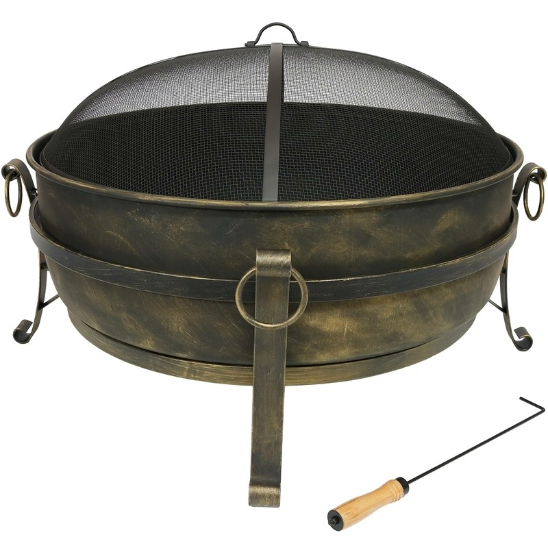 Flanigan 23'' H Steel Outdoor Fire Pit