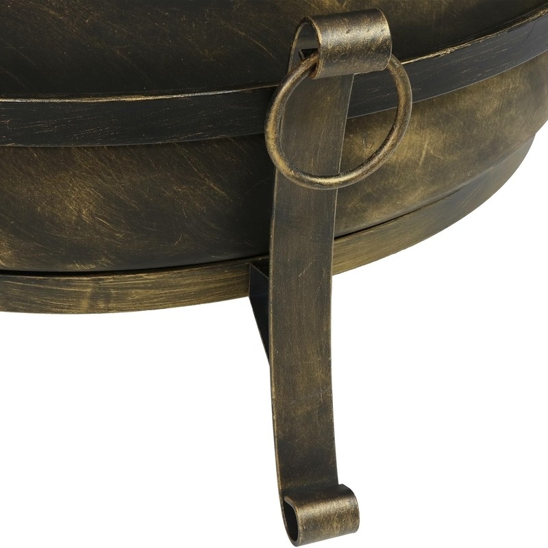 Flanigan 23'' H Steel Outdoor Fire Pit