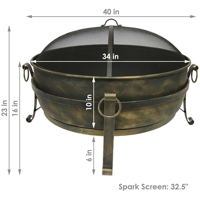 Flanigan 23'' H Steel Outdoor Fire Pit
