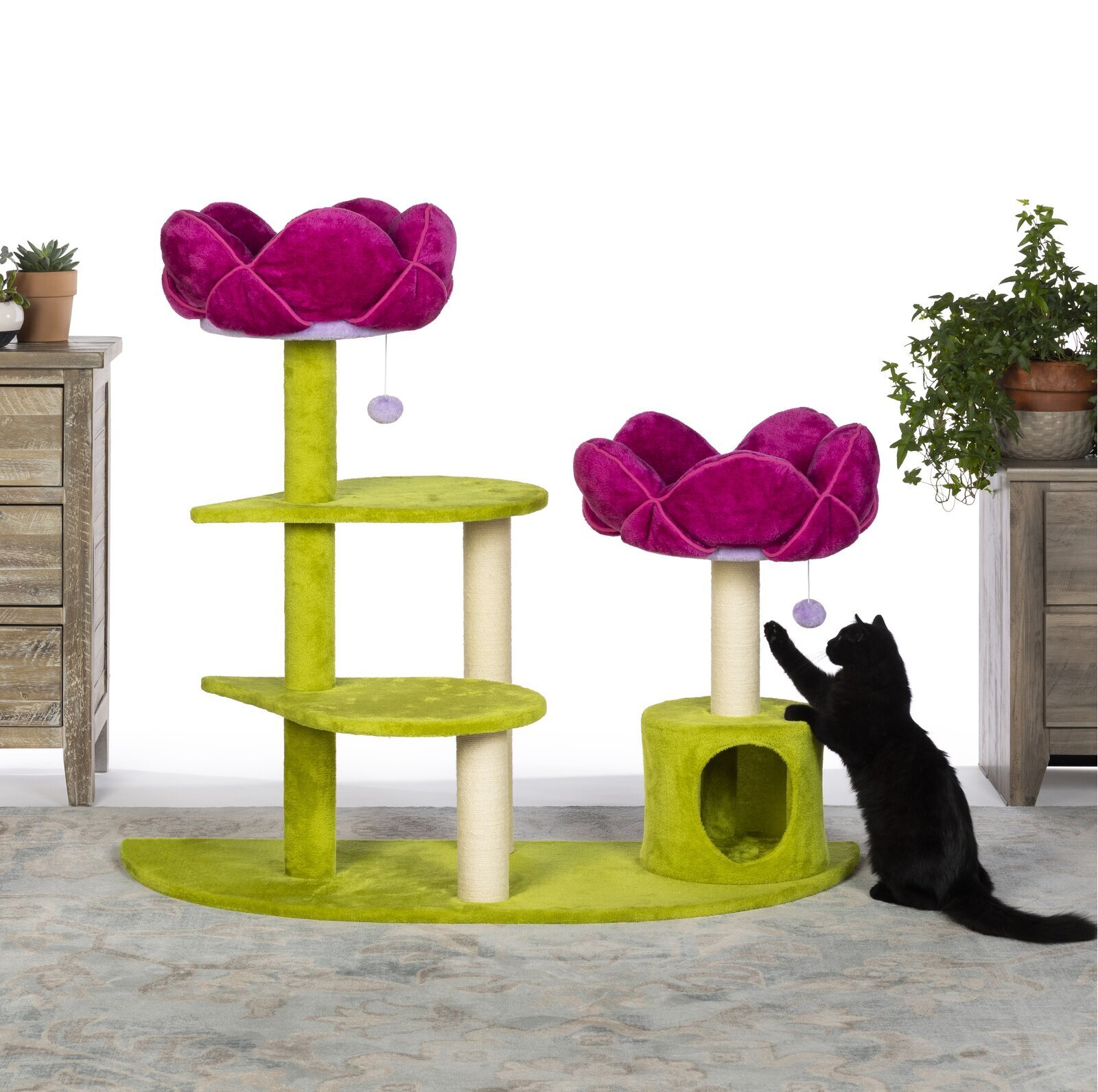 Flower style Cat Tree for Big Fat Cats