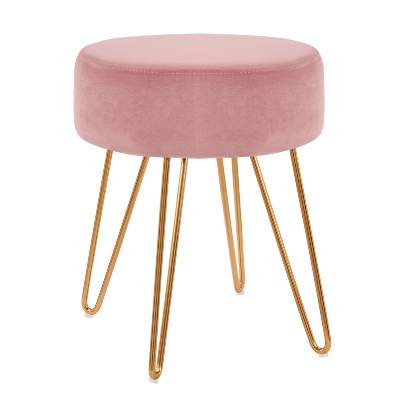 Foerster 17.7'' Tall Iron Vanity Stool