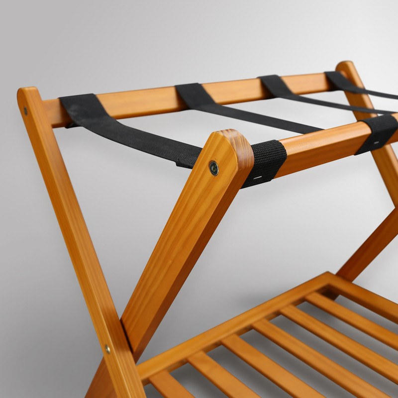 Folding Wood Luggage Rack