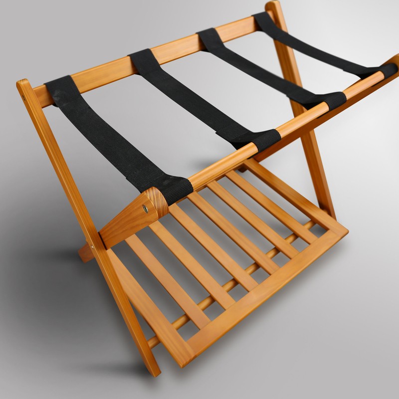 Folding Wood Luggage Rack