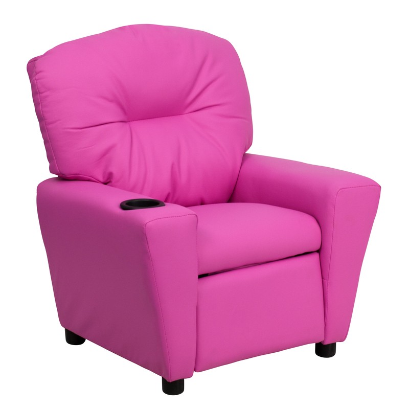 Forman Kids Recliner and Ottoman with Cup Holder