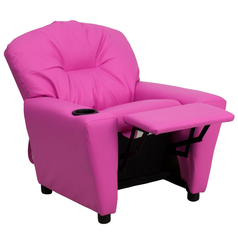 Forman Kids Recliner and Ottoman with Cup Holder