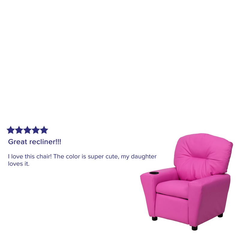 Forman Kids Recliner and Ottoman with Cup Holder