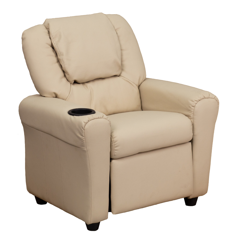 Forman Kids Recliner and Ottoman with Cup Holder