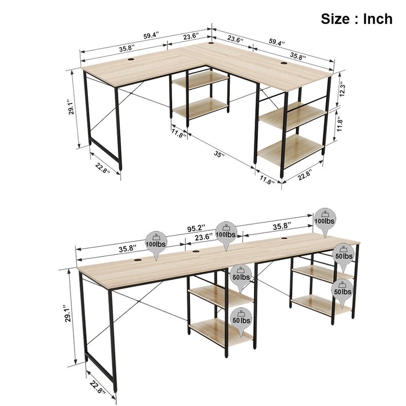 Fortson L-Shape Desk