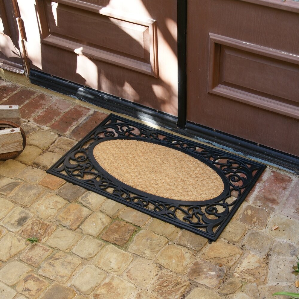 Frame style outdoor door mat 
