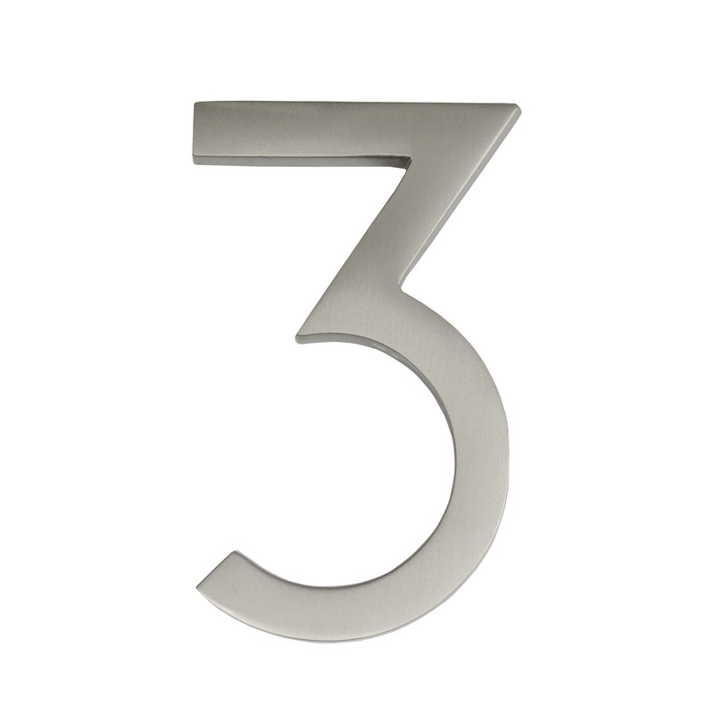 Frank Lloyd Wright 4.06'' H Brass Floating Mount House Number