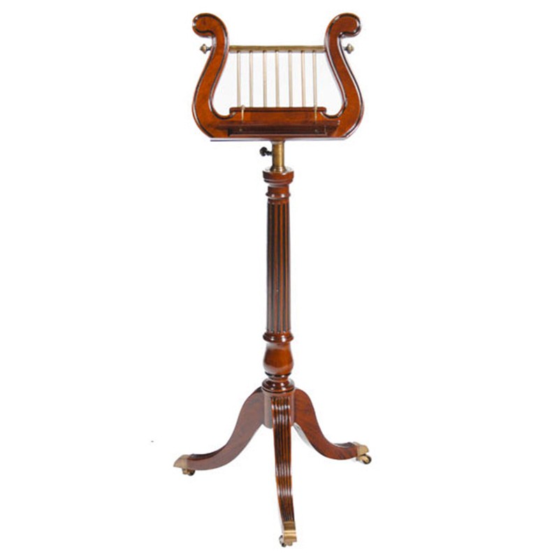 Free Form Pedestal Mahogany Plant Stand