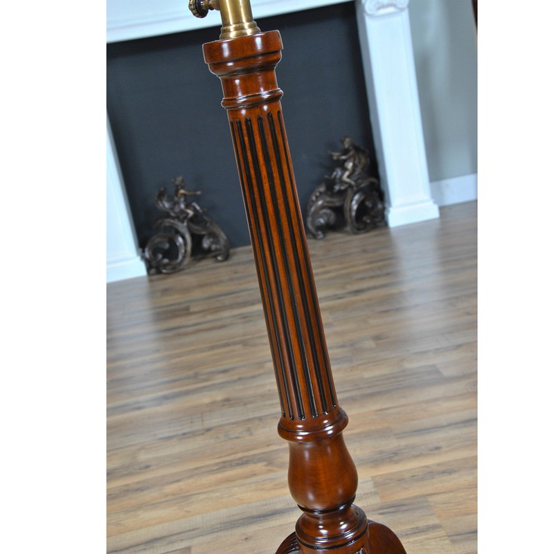 Free Form Pedestal Mahogany Plant Stand