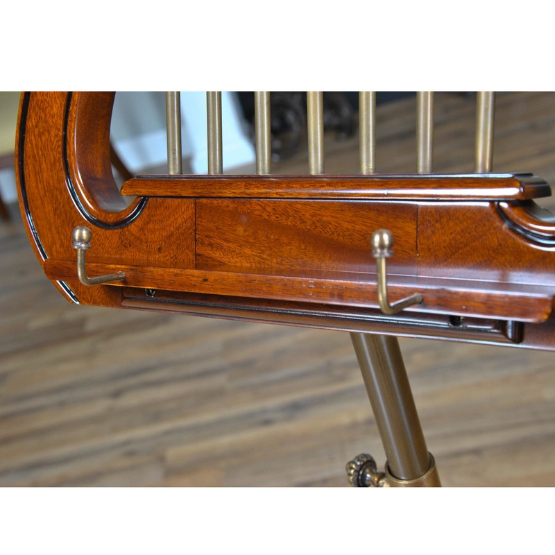 Free Form Pedestal Mahogany Plant Stand