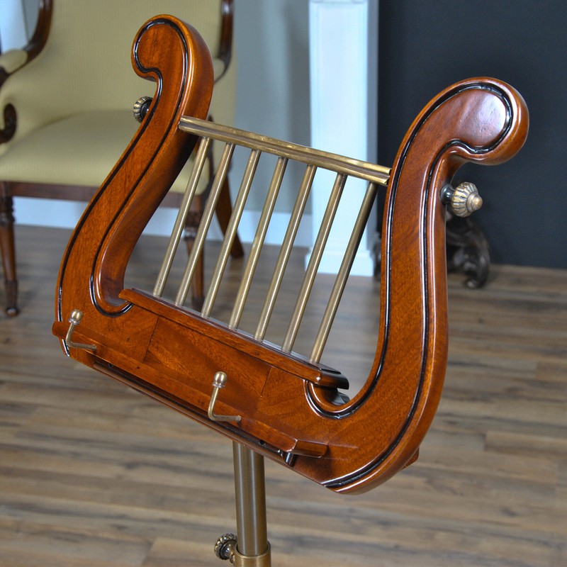 Free Form Pedestal Mahogany Plant Stand