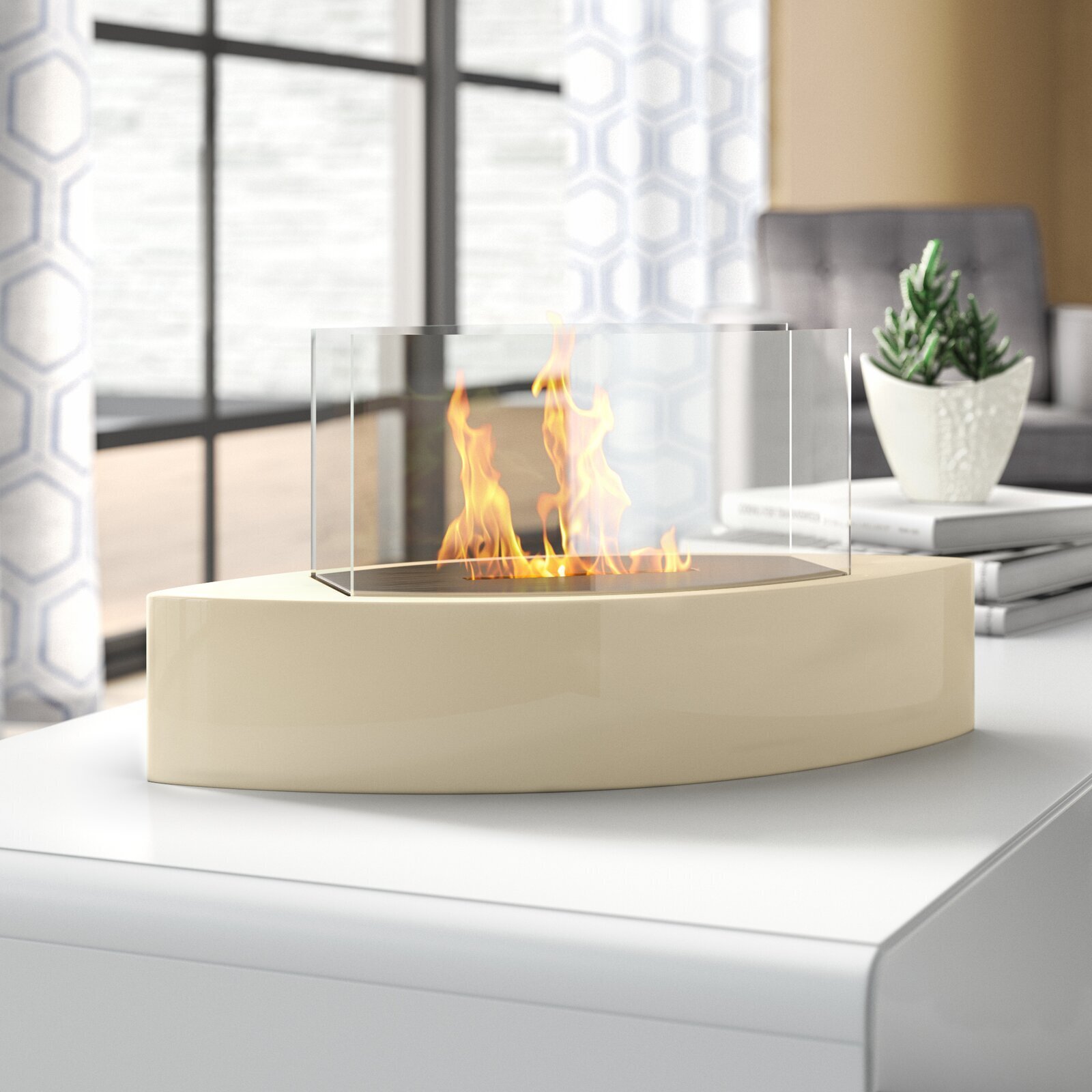 Free Form Tabletop Fireplace