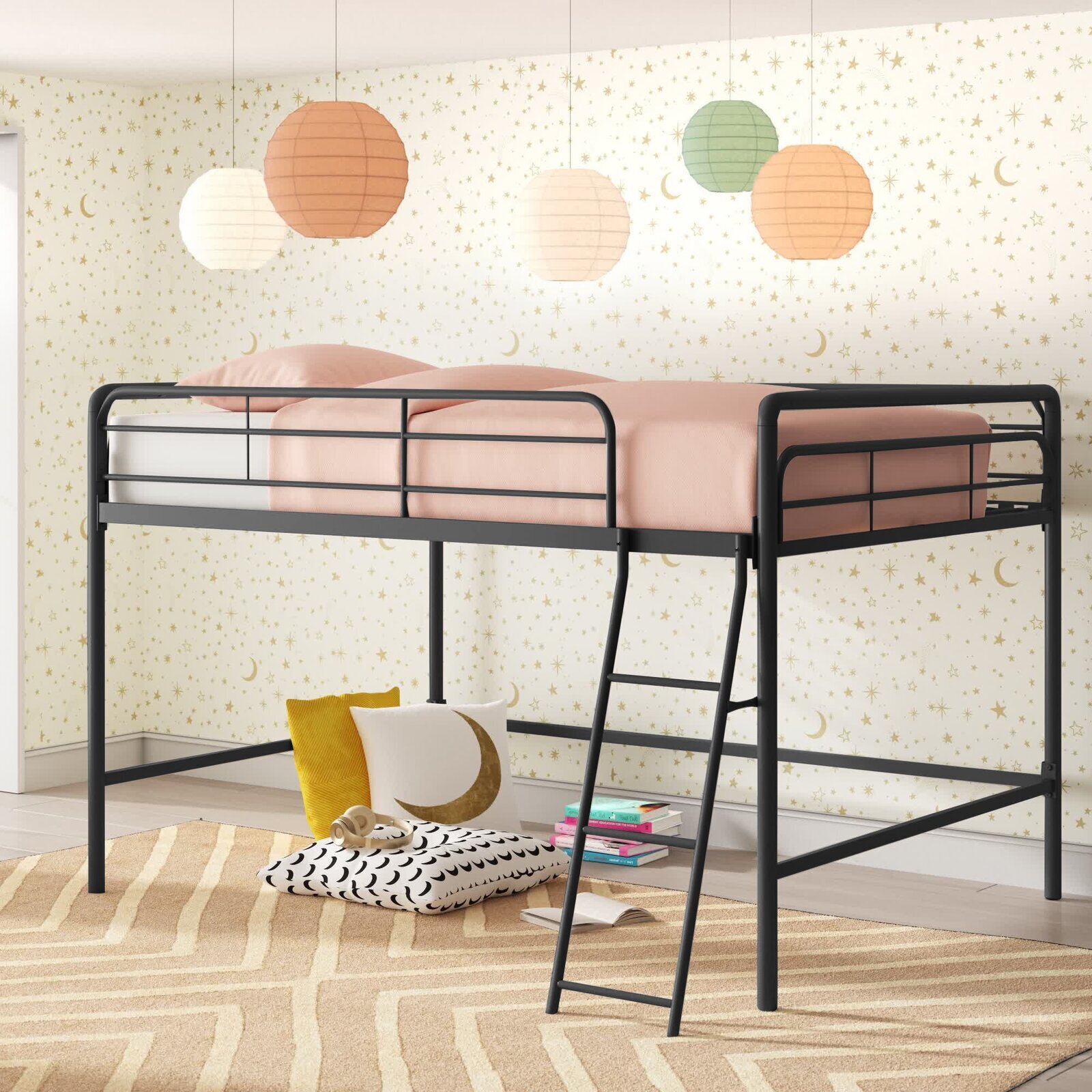 Full Size Low Loft Bed for a Teen