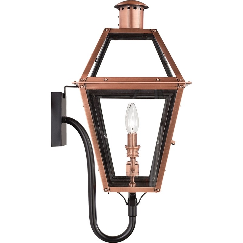 Fults Aged Copper 2 - Bulb 23.5'' H Outdoor Wall Lantern