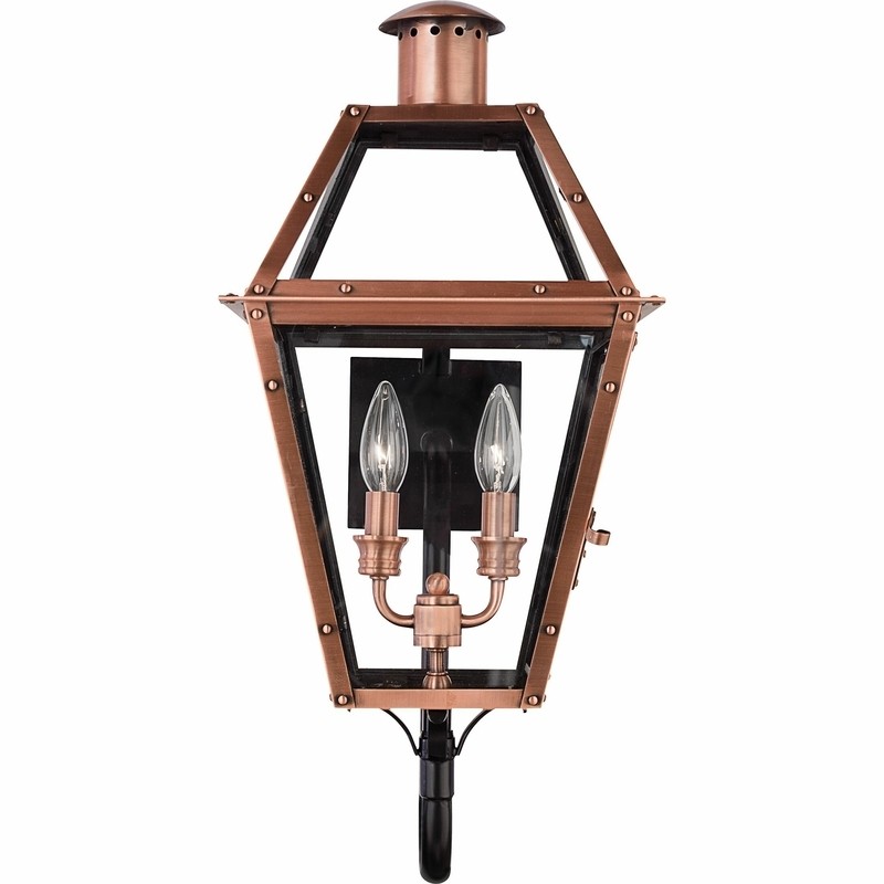 Fults Aged Copper 2 - Bulb 23.5'' H Outdoor Wall Lantern
