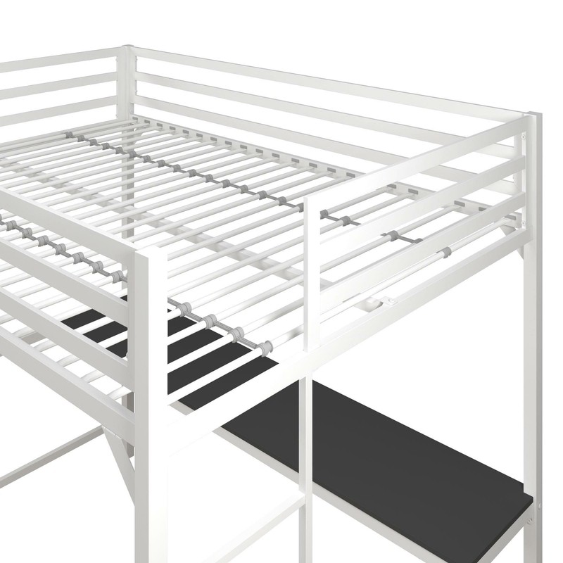 Furse Metal Loft Bed with Built-in-Desk by Isabelle & Max™
