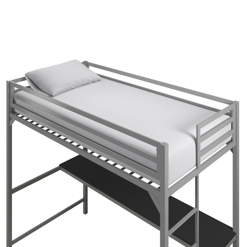 Furse Metal Loft Bed with Built-in-Desk by Isabelle & Max™