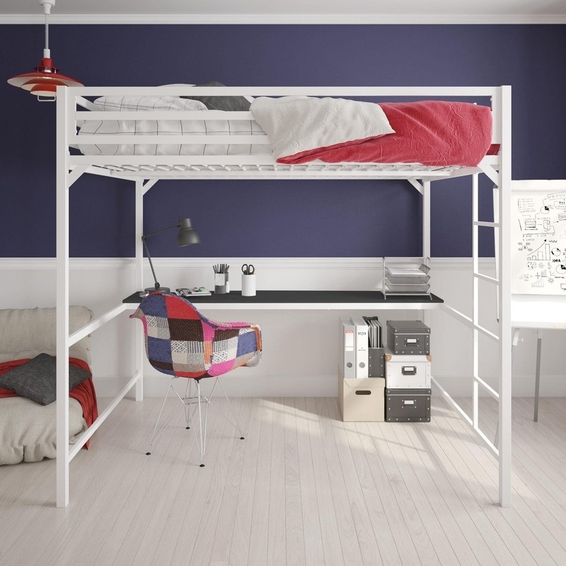 Furse Metal Loft Bed with Built-in-Desk by Isabelle & Max™