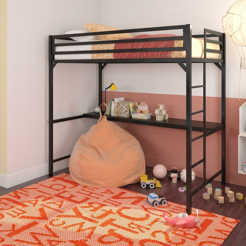 Furse Metal Loft Bed with Built-in-Desk by Isabelle & Max™