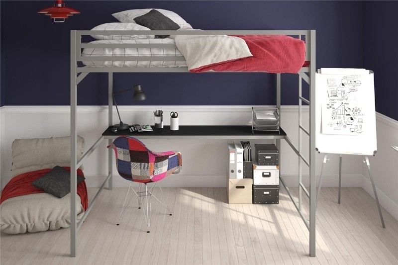 Furse Metal Loft Bed with Built-in-Desk by Isabelle & Max™