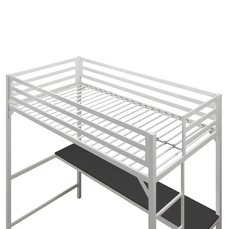 Furse Metal Loft Bed with Built-in-Desk by Isabelle & Max™