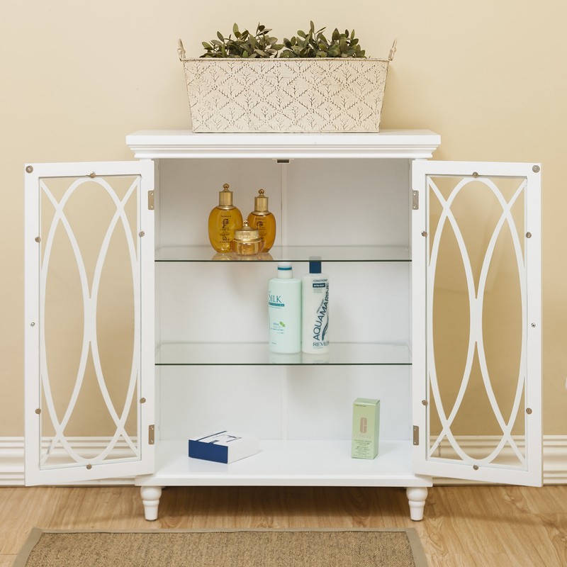Gabby 26'' W x 32'' H x 12.5'' D Free-Standing Bathroom Cabinet