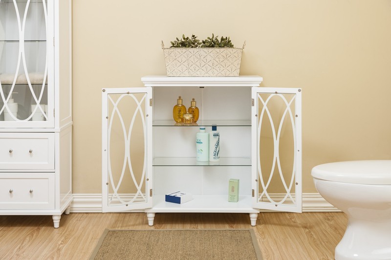 Gabby 26'' W x 32'' H x 12.5'' D Free-Standing Bathroom Cabinet