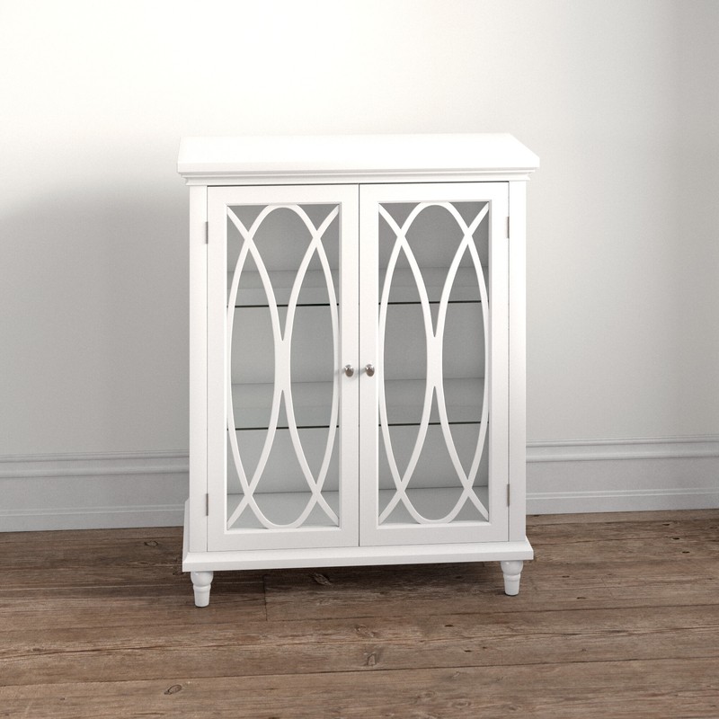 Gabby 26'' W x 32'' H x 12.5'' D Free-Standing Bathroom Cabinet