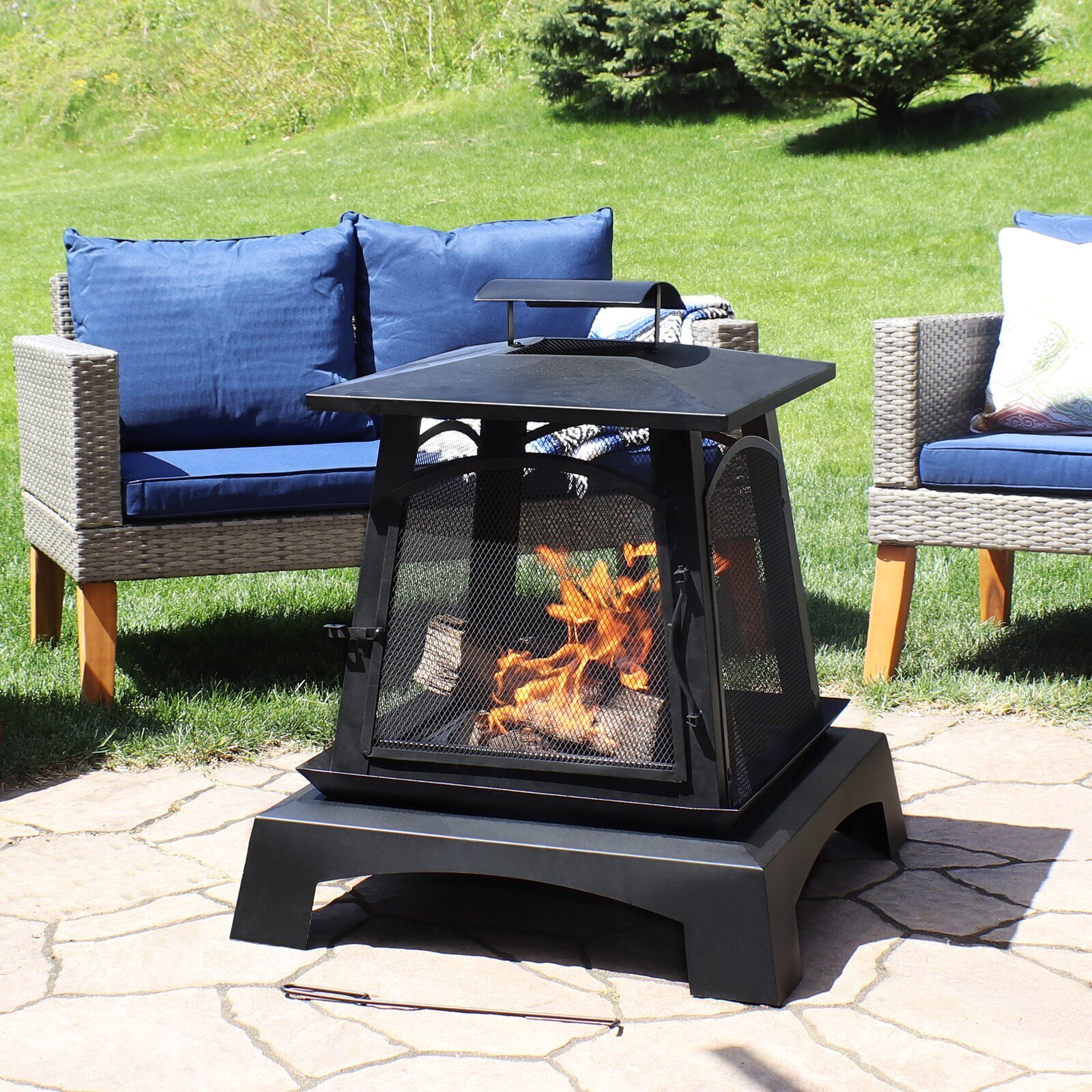 Gas Lamp Fire Pit