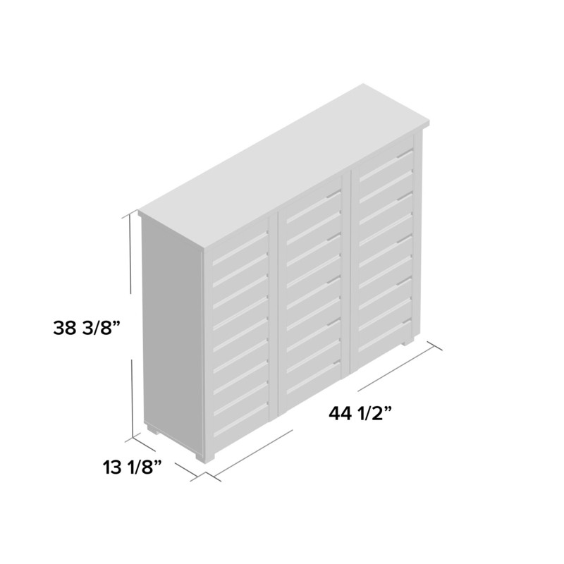 Gavin 20 Pair Shoe Storage Cabinet