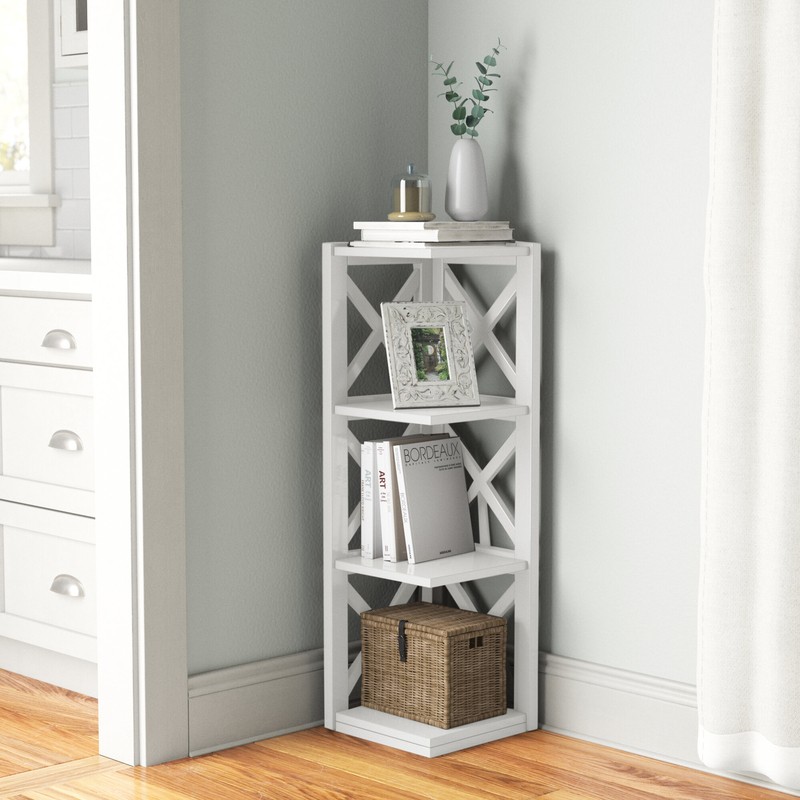 General Delivery 38.66'' H x 12.04'' W Corner Bookcase