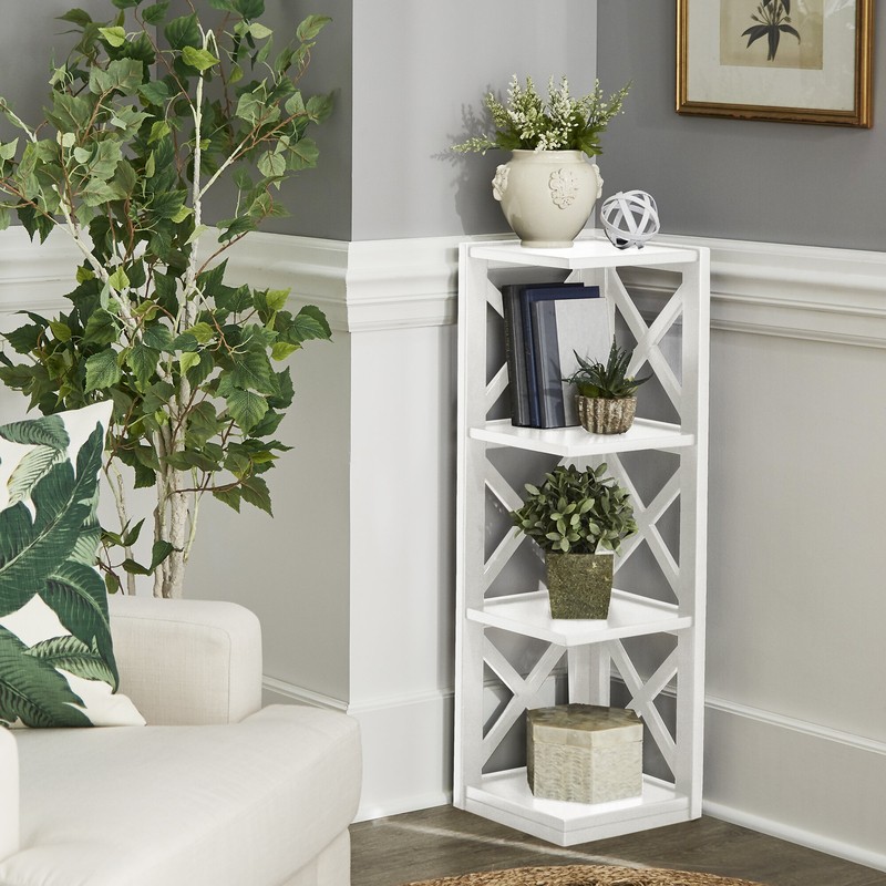 General Delivery 38.66'' H x 12.04'' W Corner Bookcase