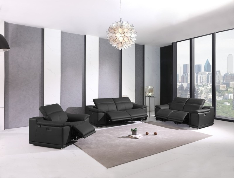 Gian 72'' Genuine Leather Pillow Top Arm Reclining Loveseat