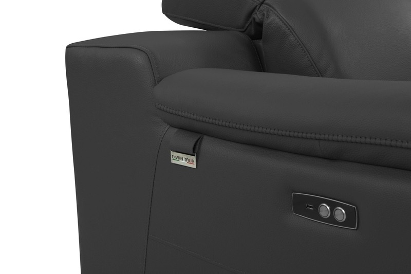 Gian 72'' Genuine Leather Pillow Top Arm Reclining Loveseat