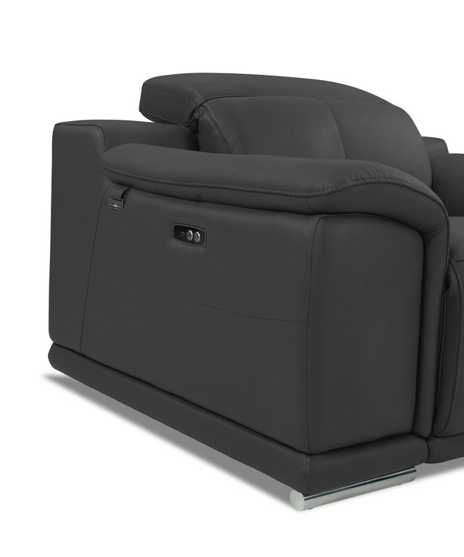 Gian 72'' Genuine Leather Pillow Top Arm Reclining Loveseat