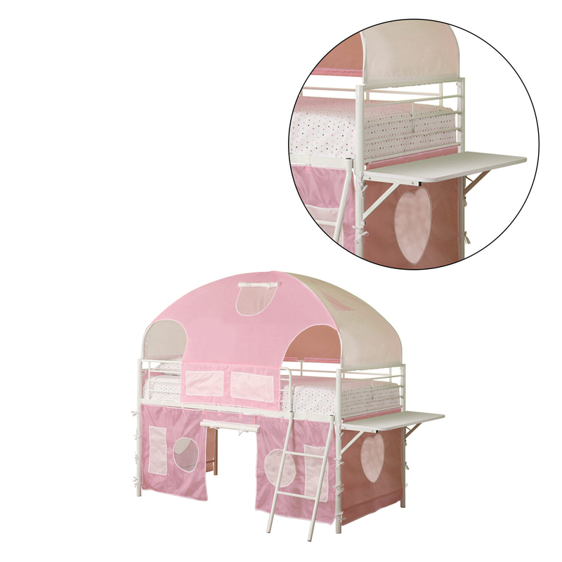 Gintautas Twin Loft Bed with Shelves by Isabelle & Max™