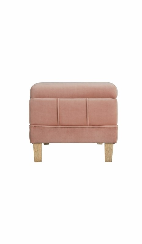 Gloria 52'' Wide Velvet Tufted Rectangle Storage Ottoman with Storage