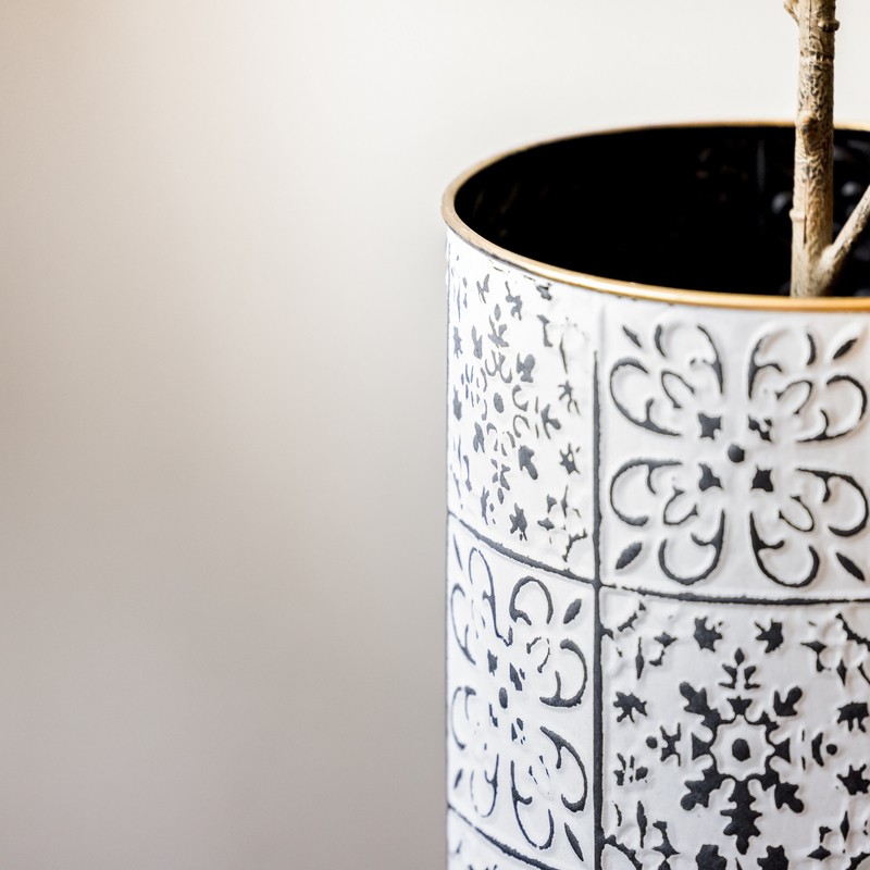 Godeus 2 - Piece Metal Pot Planter Set