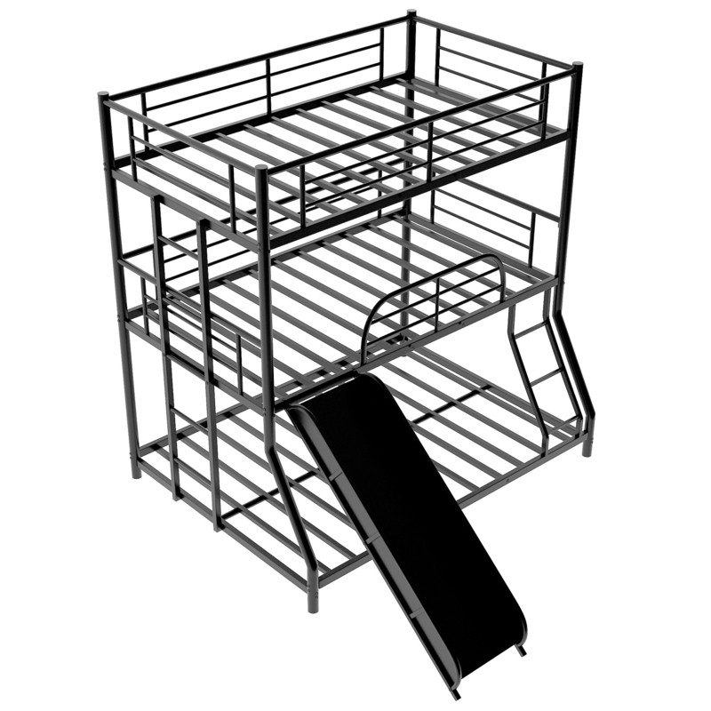 Gretchine Twin Over Twin Over Full Triple / Quad Bunk Bed by Isabelle & Max™