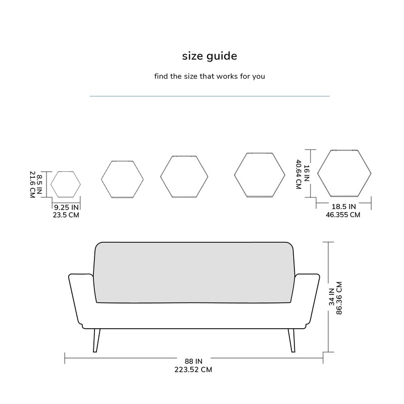 Hans 5 Piece Hexagon Accent Shelf