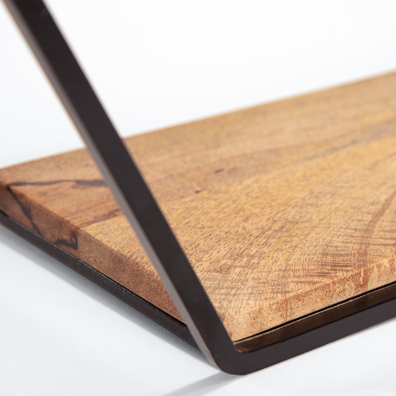 5 Piece Iron and Wood Hexagon Wall Shelf | Foter 5 Piece Iron and Wood Hexagon Wall Shelf | Foter