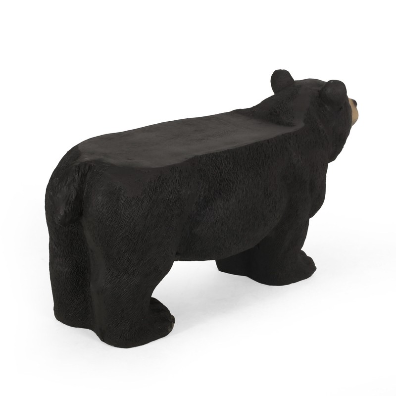 Hargis Bear Concrete Garden Bench