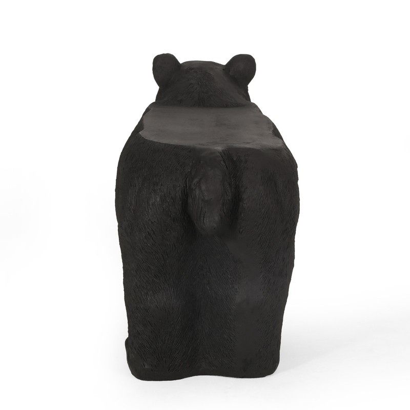 Hargis Bear Concrete Garden Bench