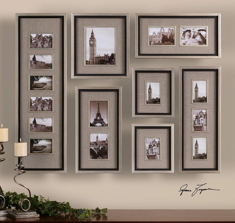 Choose size Dark Wood Effect Photo Picture Frame with White Mount 