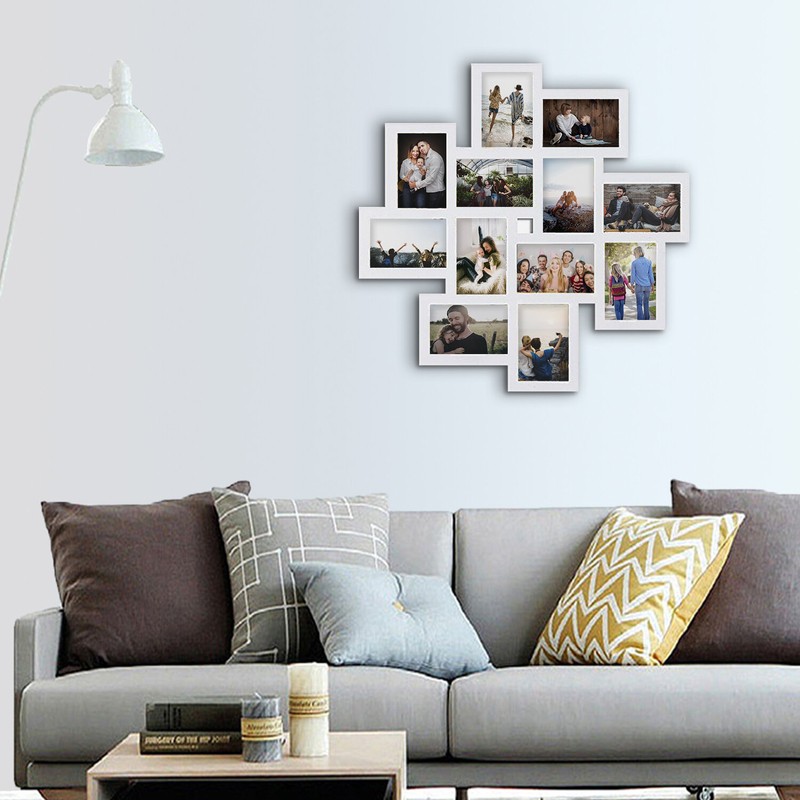 Haymond Gallery Style Wall Hanging 12 Opening Photo Sockets Picture Frame