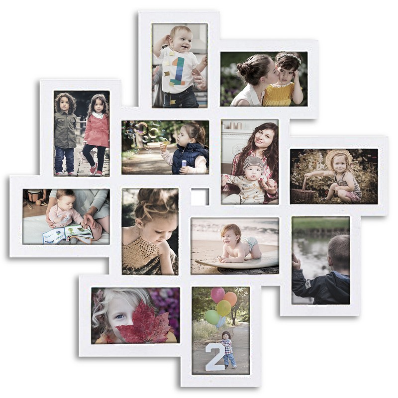 Haymond Gallery Style Wall Hanging 12 Opening Photo Sockets Picture Frame